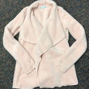 SO SOFT!! Pale pink sweater cardigan